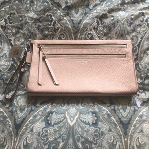 NWT Coach clutch with wrist strap